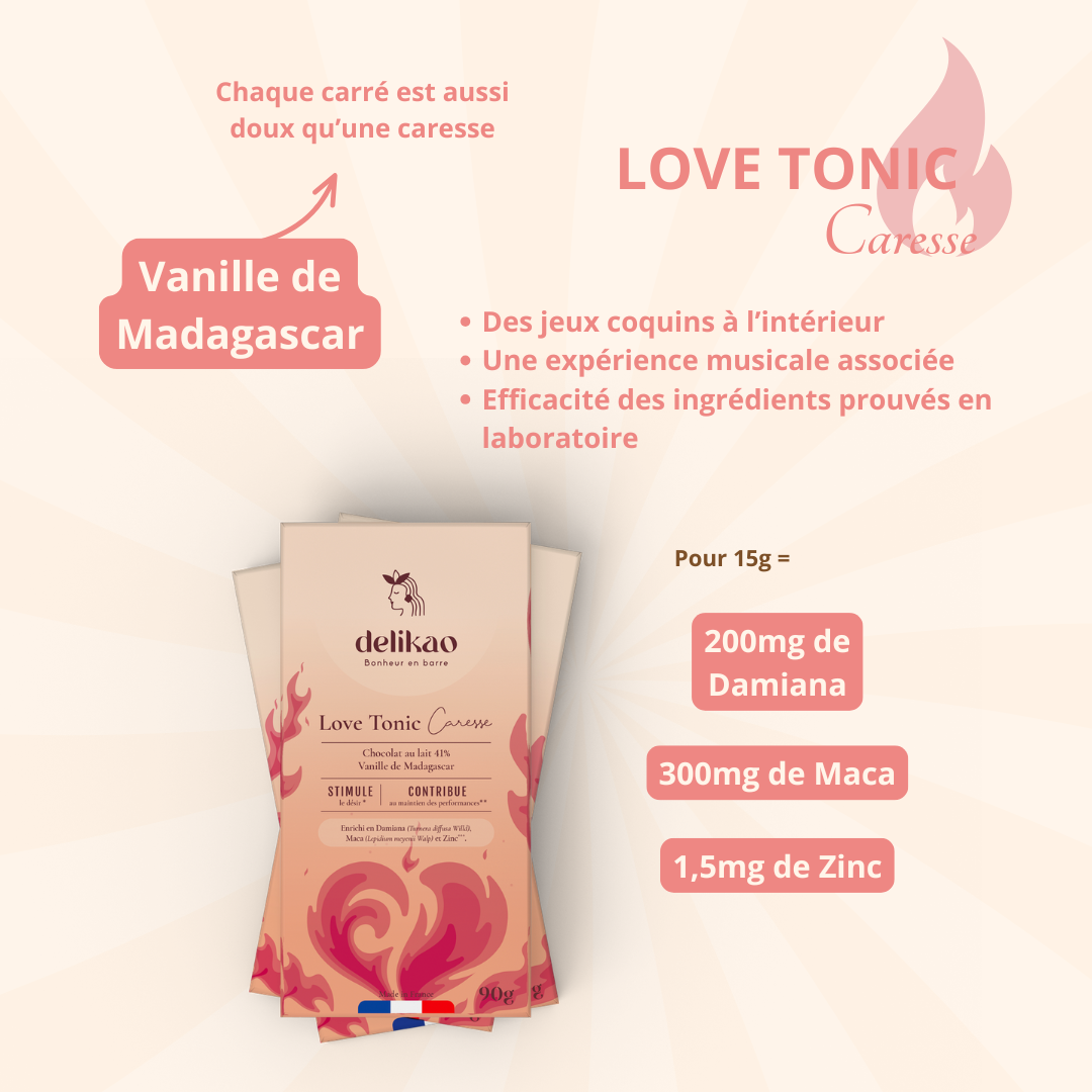 chocolat aphrodisiaque vanille / Love Tonic Caresse