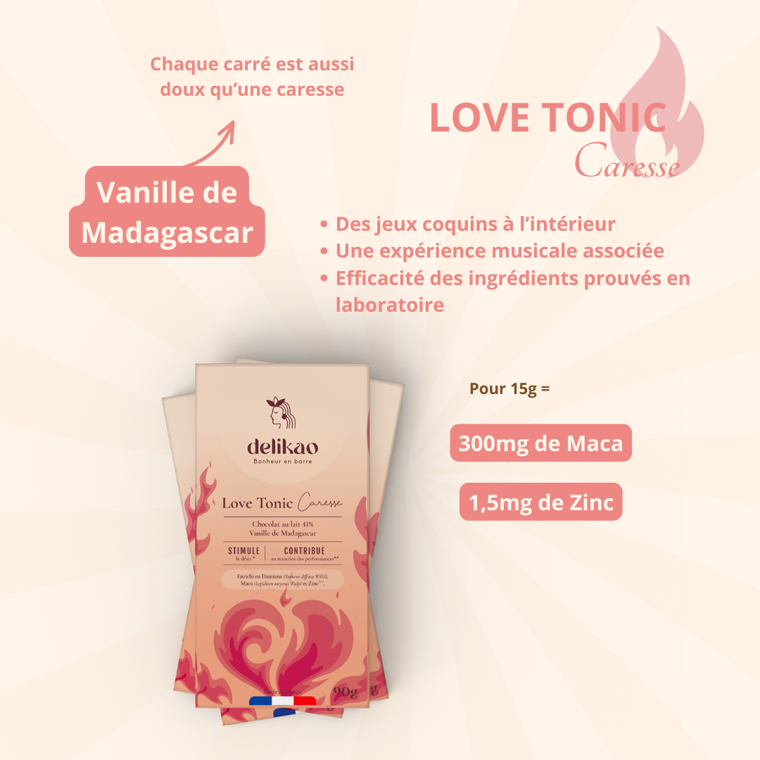 chocolat aphrodisiaque vanille / Love Tonic Caresse