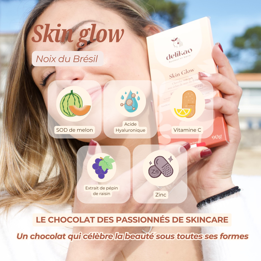 skin glow delikao chocolat beautyfood / Skin Glow Noix du Brésil
