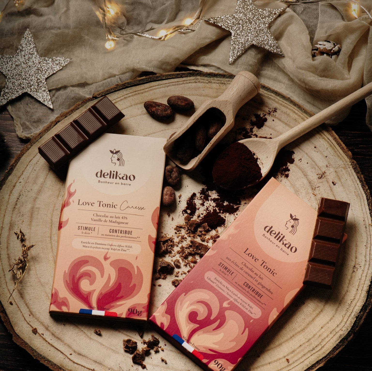 chocolat aphrodisiaque duo vanille et gingembre vanille