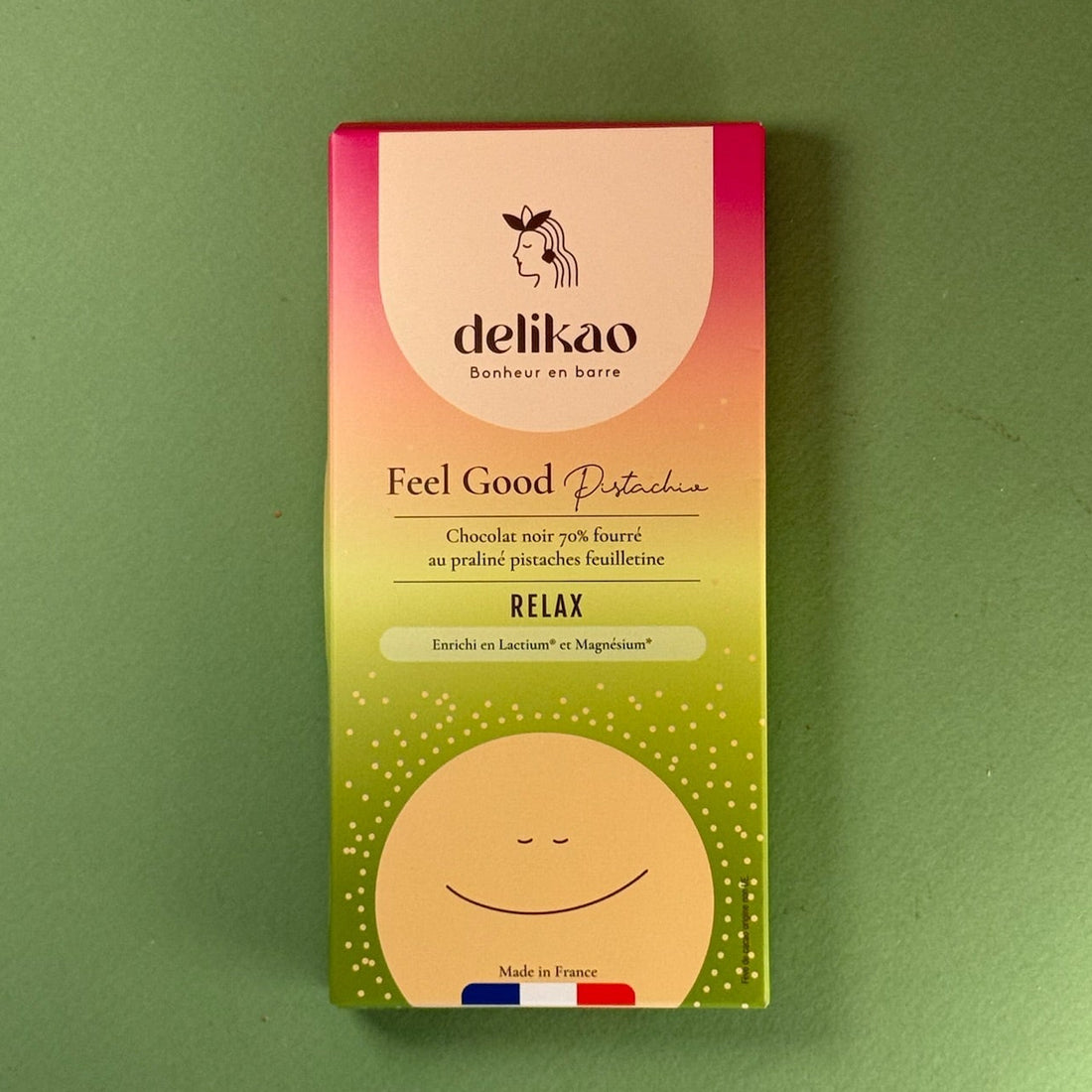 chocolat dubai sain anti stress pistache / Feel Good Pistache