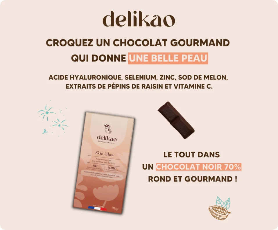 Delikao btotb chocolat fonctionnel skin glow