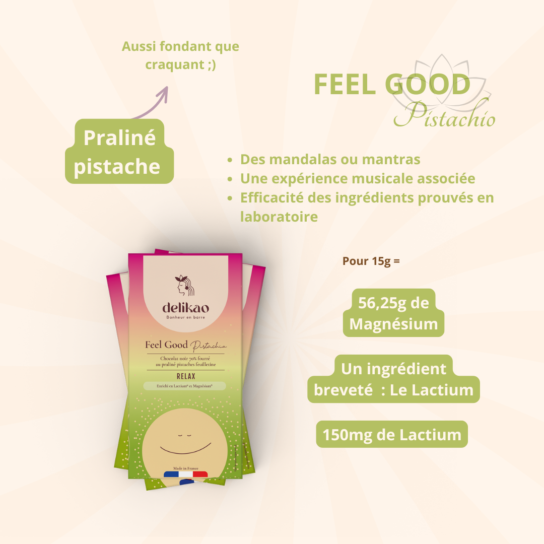 chocolat dubai sain anti stress pistache / Feel Good Pistache