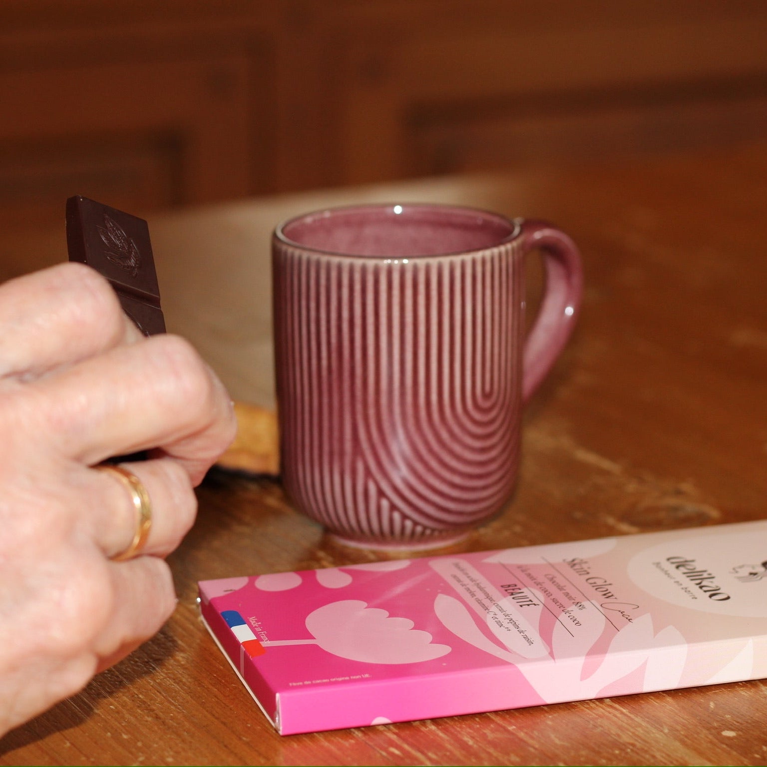 chocolat acide hyaluronique zinc beauté / Skin Glow Noix de Coco